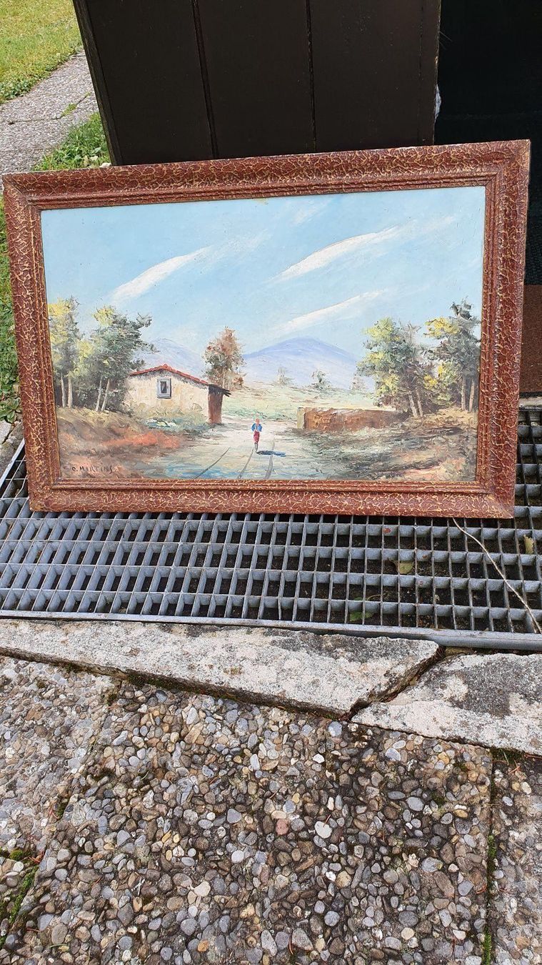 Leinwände & Keilrahmen: 1tableau peint larg. 70CM. haut. 50 CM. – Gebraucht aus La Chaux-de-Fonds von 4929 1