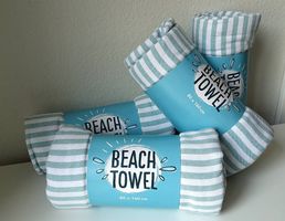 Serviettes de plage neuves 100% coton  80 × 160 cm