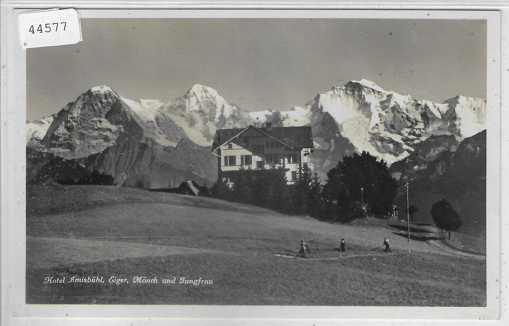 Cartoline postali: Hotel Amisbühl - Eiger, Mönch und Jungfrau - Beatenberg – Usato da Ettingen venduto da Kartenplanet