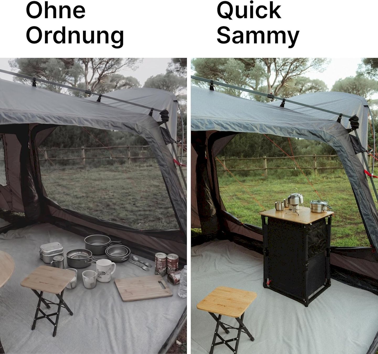 Mobili da campeggio: qeedo Quick Sammy mobiler CampingSchrank – Nuovo e nell'imballaggio originale da Bottighofen venduto da zaap 5