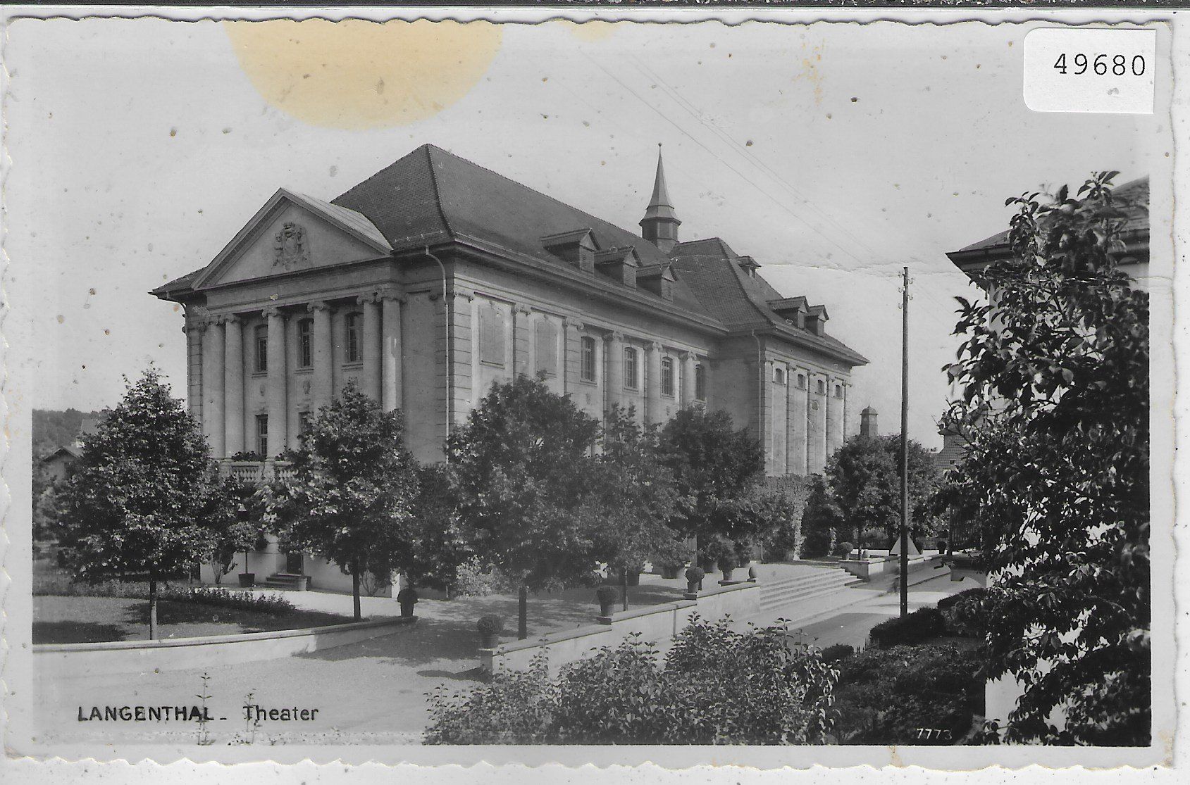 Cartes postales: Langenthal - Theater – D'occasion à Ettingen par Kartenplanet