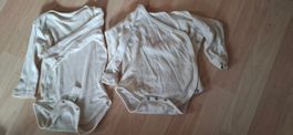 1 Body, 1 Wickelbody, 62/68, Wolle Seide, Babys