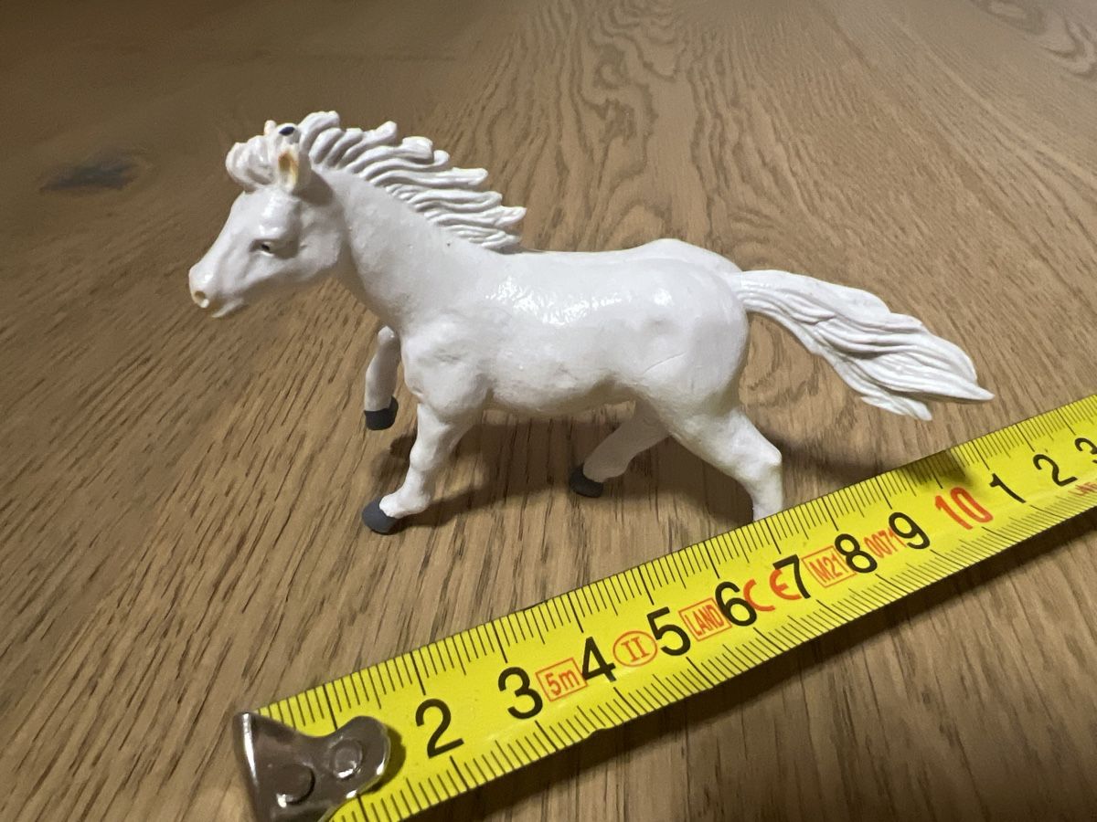 Giocattoli: Weisses Pferd Spielzeug Figur Kunststoff – Usato da Oensingen venduto da katepe 1