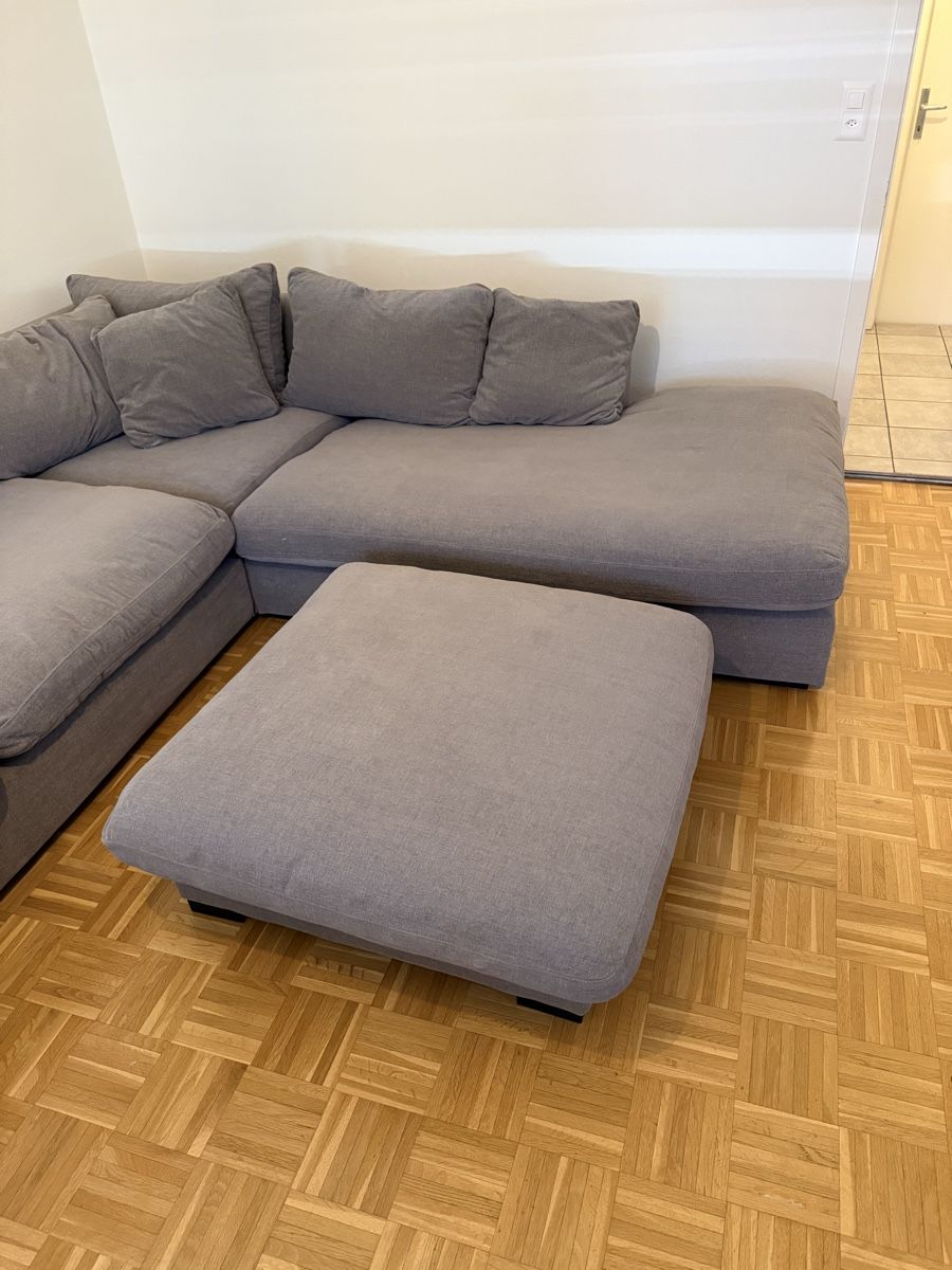 Sofas: Ecksofa mit Hocker grau sehr guter Zustand – Gebraucht aus Pratteln von fe_nu1 2