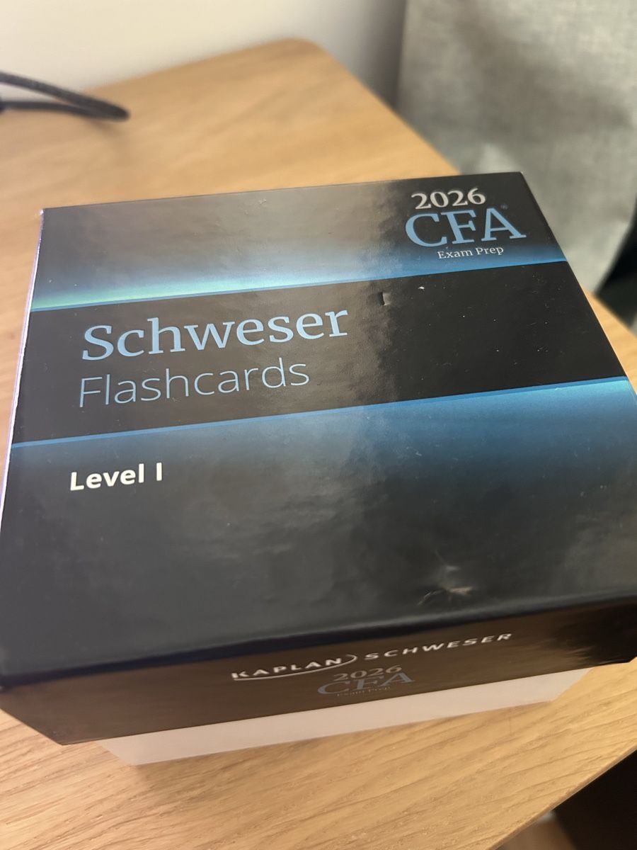 Bücher: CFA Flashcards Kaplan Schweser (unused) – Neu (gemäss Beschreibung) aus Zurich von car_8vbw
