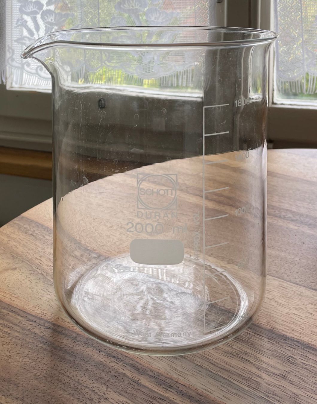 Contenitori & Simili: Laborbecher Schott Duran 2000ml – Usato da Langenthal venduto da Baltimore1569 1