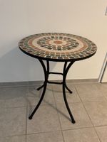 Gartentisch Balkontisch rund Mosaik 60x70cm - kaum gebraucht