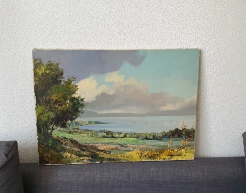 Gemälde: Landschaft, Öl. Autor unbekannt. – Gebraucht aus Bern von ell_zz8b 6