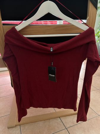 Chicorée Off-Shoulder Top bordeaux – Gr. M – neu mit Etikett