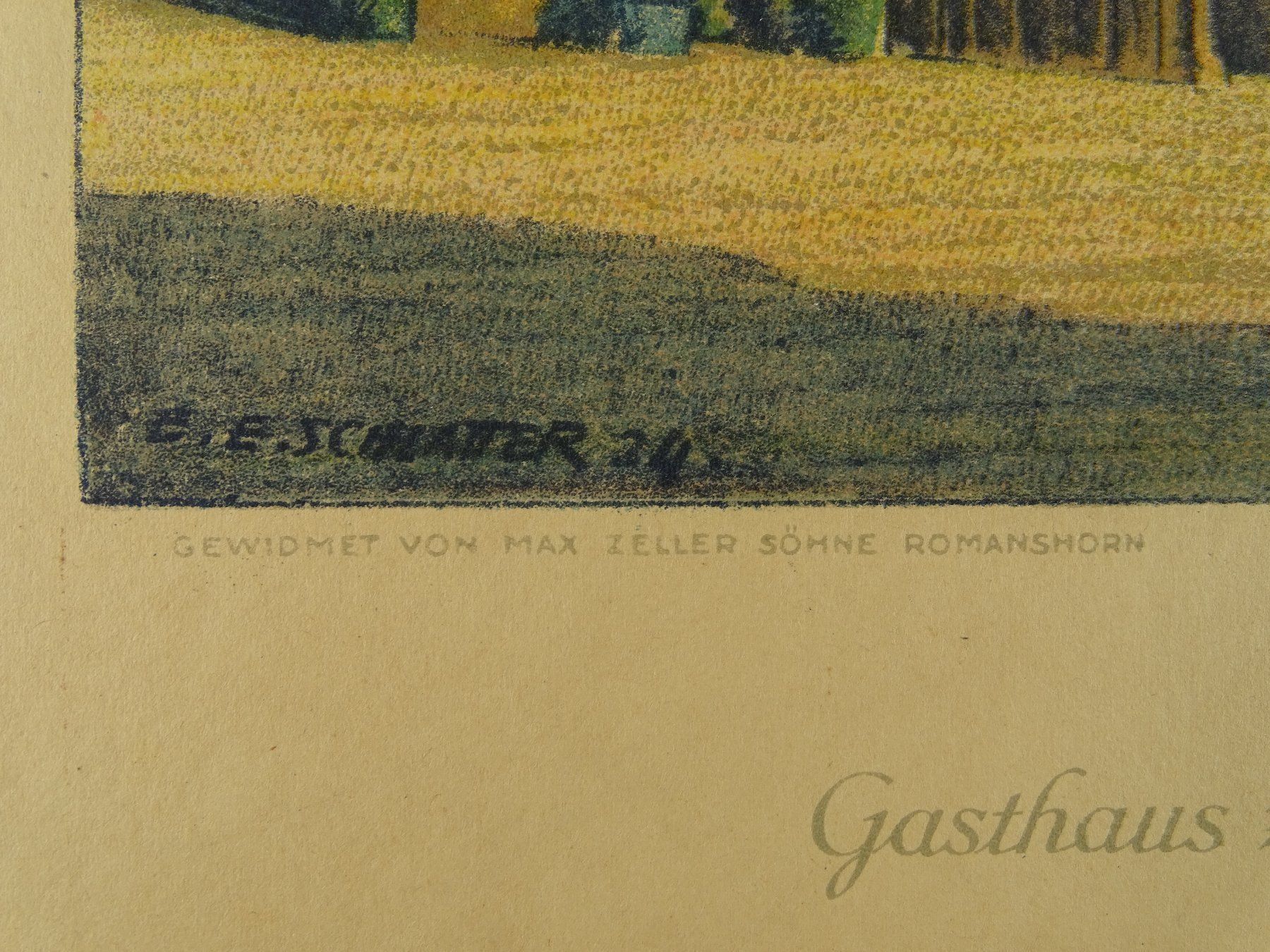Incisioni: SUMISWALD, SCHLATTER LITHOGRAPHIE – Usato da Grüningen venduto da Kartensammler 6