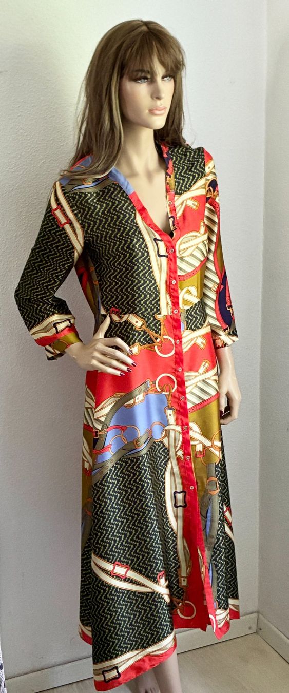 Vestiti: Bunter Maxi Hausdress/Kleid – Usato da Kloten venduto da Nephty 9
