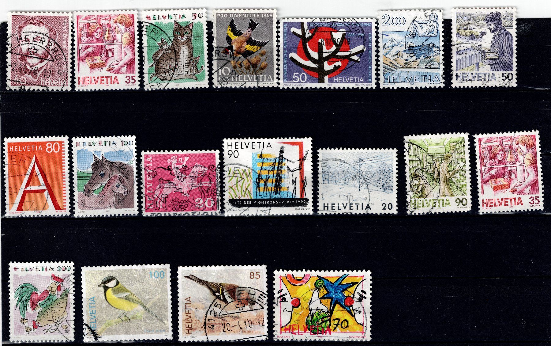 Tutti i francobolli: Briefmarken CH - 44x Schweiz 2 – Usato da Tenniken venduto da mik_6mxg 3
