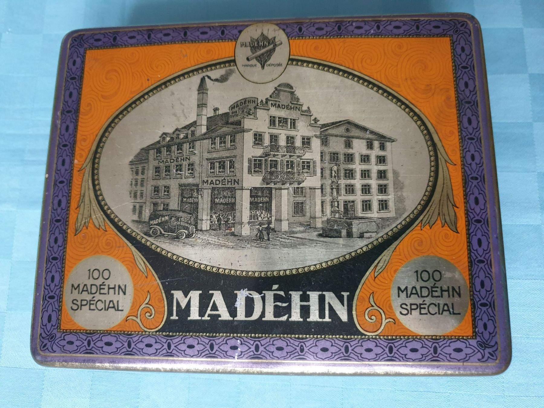 Barattoli: Vintage Blechdose Dose MADEHN – Usato da Mörschwil venduto da spirspi