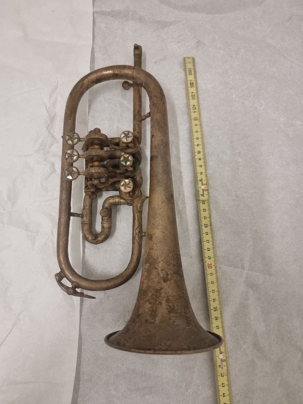 Vintage Strumenti musicali: Cornet à piston vintage, modèle REM STAR, argenté,  – Usato da Olten venduto da Mezopotamya