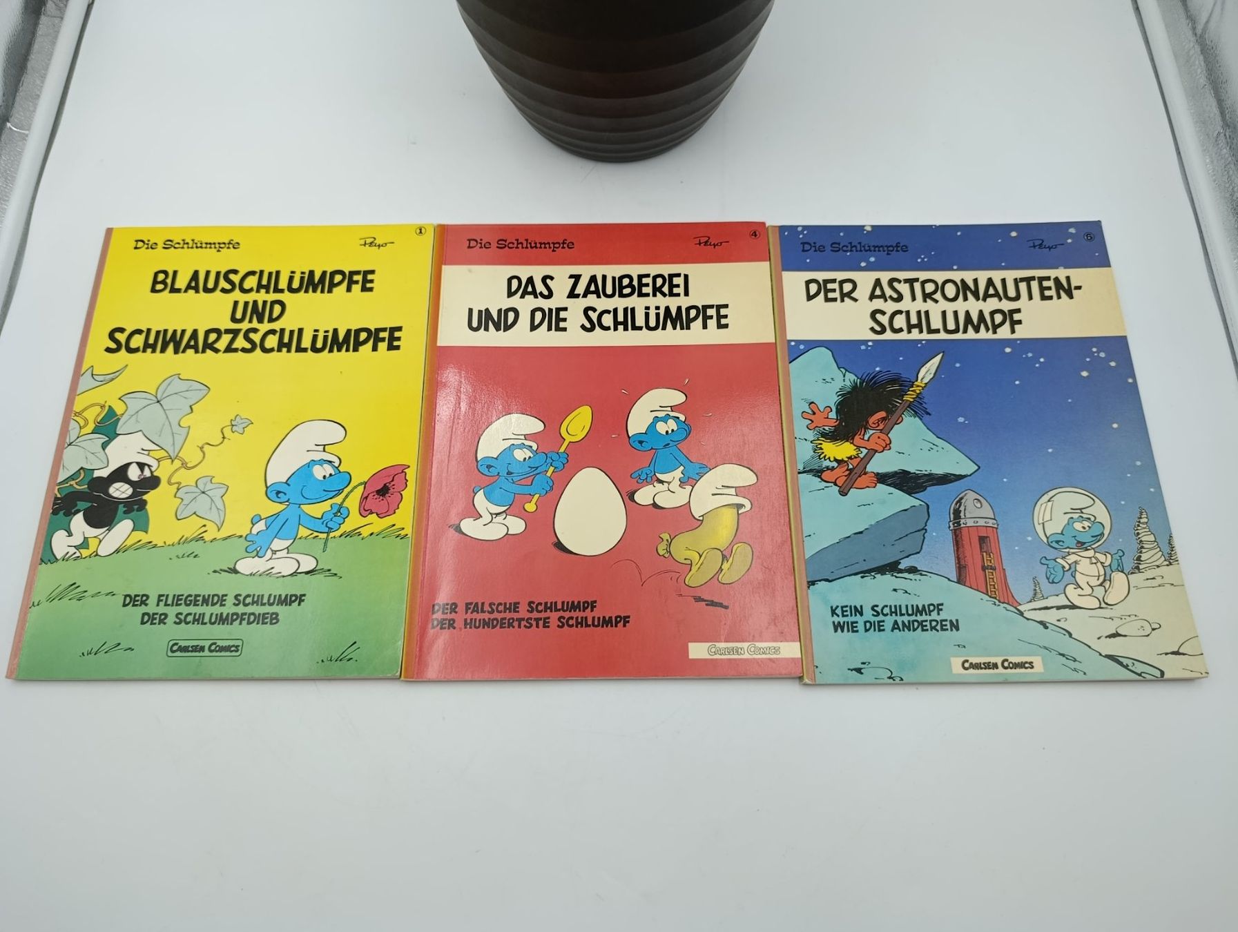 Fumetti: 3 Schlümpfe Peyo Comics Carlsen Verlag 1981 – Usato da Wil SG venduto da Donaldus