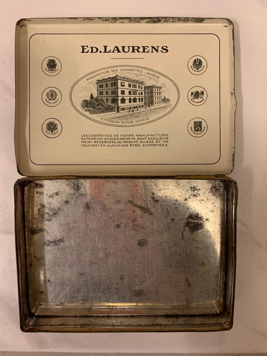 Tutte le decorazioni: Vintage Blechdose ED. LAURENS – Usato da Magden venduto da Jackevaro 2