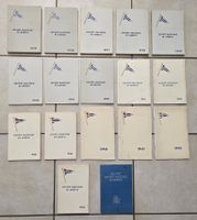 17 anciens annuaires du Club Nautique de Genève (1934-1950)