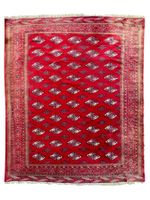 Tapis Boukhara Turkmèn antique noué main. 310x227 cm