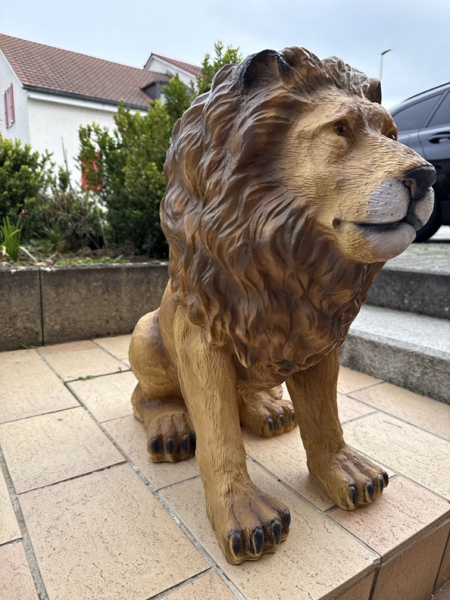 Sculture & Statue: Grosse Löwen Statue für Garten oder Terrasse! NEU – Nuovo e nell'imballaggio originale da Zwingen venduto da Eiphone 2