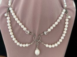 Brautschmuck mit echten Perlen Nr. 25