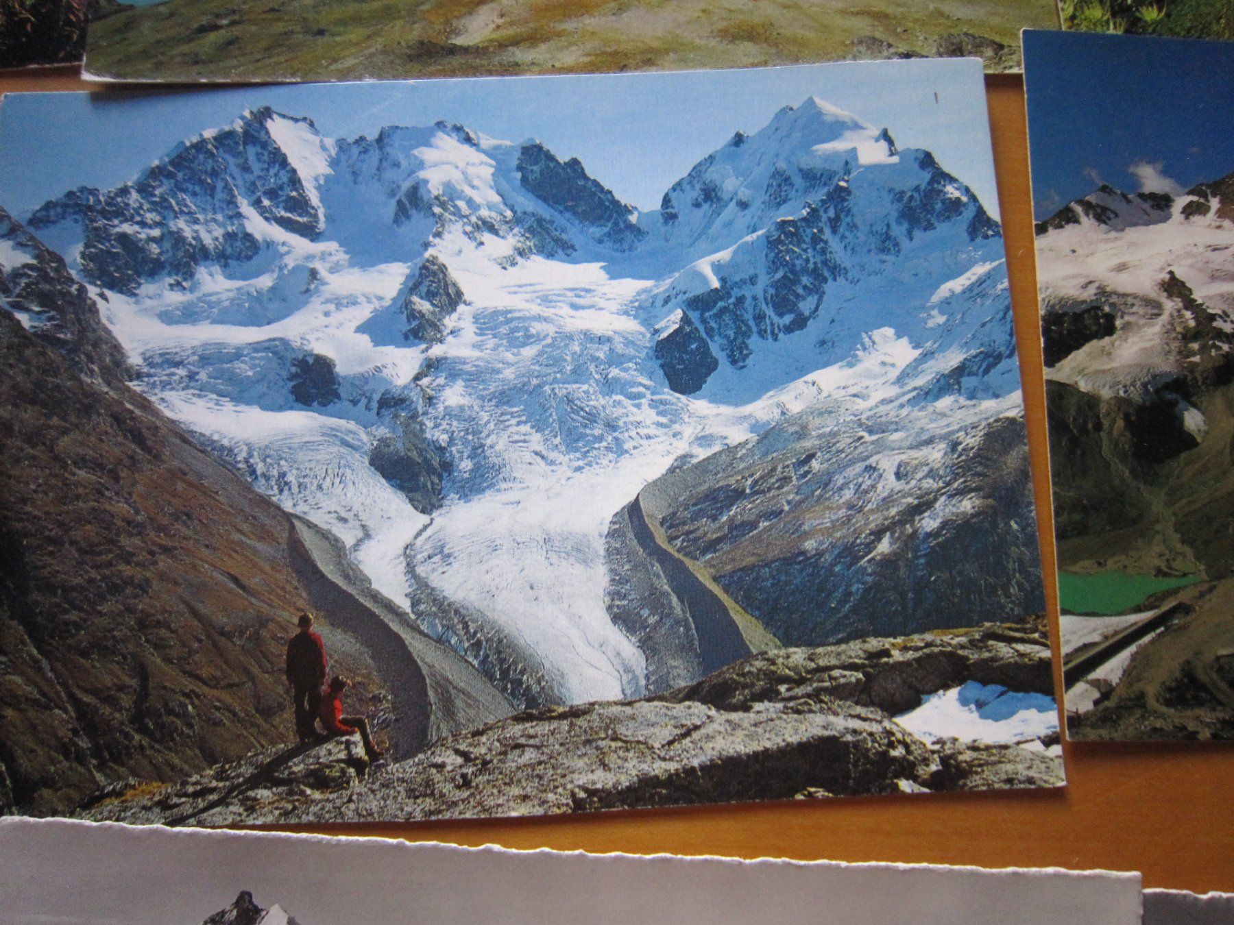 Cartoline postali: Bernina mit Gletsacher und Boval Hütte – Usato da Gordola venduto da Polentaefung 1
