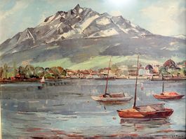 68cmbreit x54cmhoch Kunstdruck Vierwaldstättersee