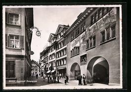Appenzell, Strasse Hauptgasse mit Gesch