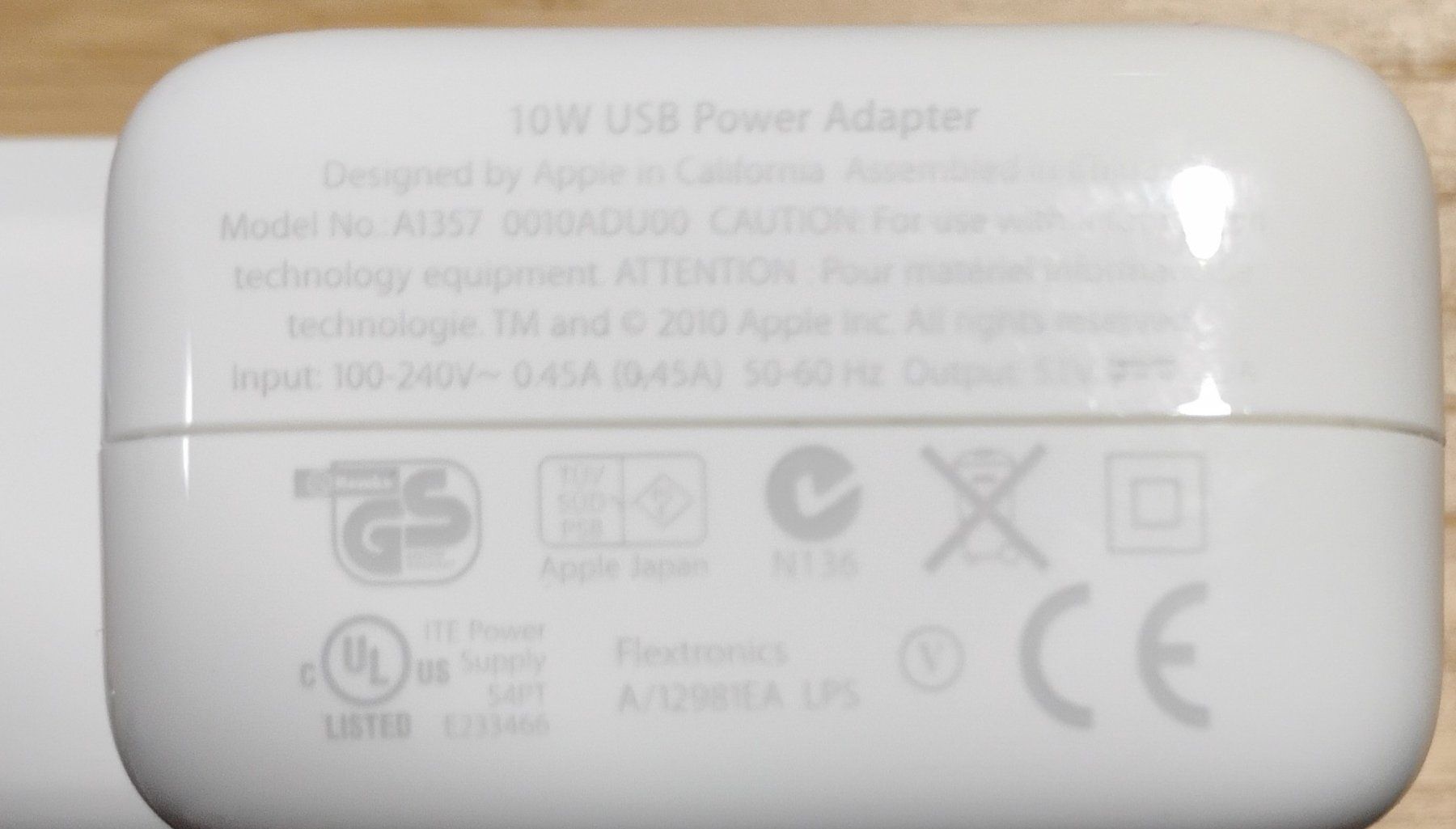 Apple Caricabatterie: Apple 10W USB Adapter A1357 – Usato da Châtel-St-Denis venduto da tri_mf77 2