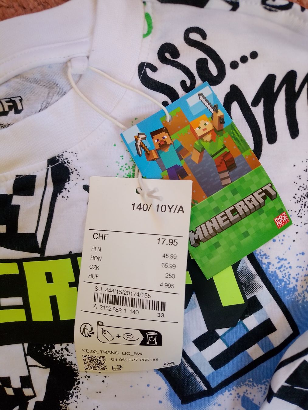 Camicie, T-shirt & Polo: T-shirt Minecraft neuf 140 – Nuovo e nell'imballaggio originale da Fribourg venduto da mar_z757 1