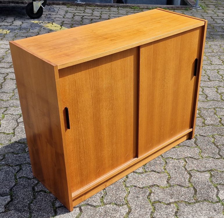 KOMHTOM Vintage Sideboard – 140x35x70 Cm, Mit 3 Schubladen & 2 Türen, Für Wohnzimmer & Esszimmer