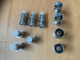 Metallfassung/Innenreflektor für 5mm LED's, Preis 10 Stück