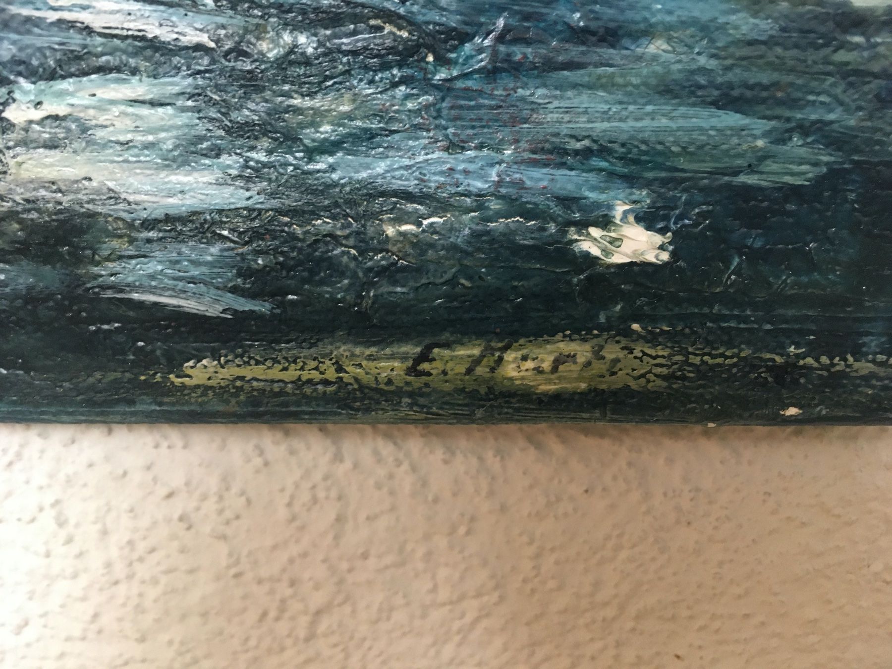 Dipinti: Boot, Meer,  Acryl Mischtechnik, Elisabeth Marti – Usato da Rheineck venduto da emma.gut 9