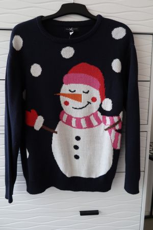 Weihnachts-Damenpullover Grösse XL mit 50% Baumwolle - NEU