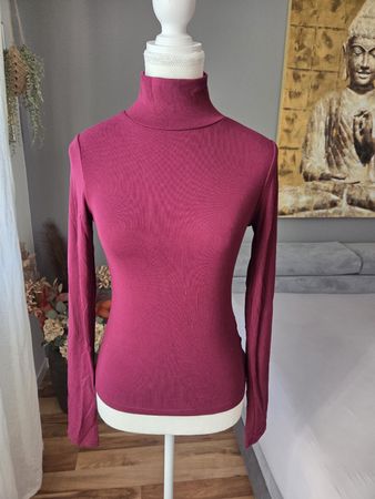 Damen Rollkragenpullover 3er Set Gr. S schwarz/grau/ bordo