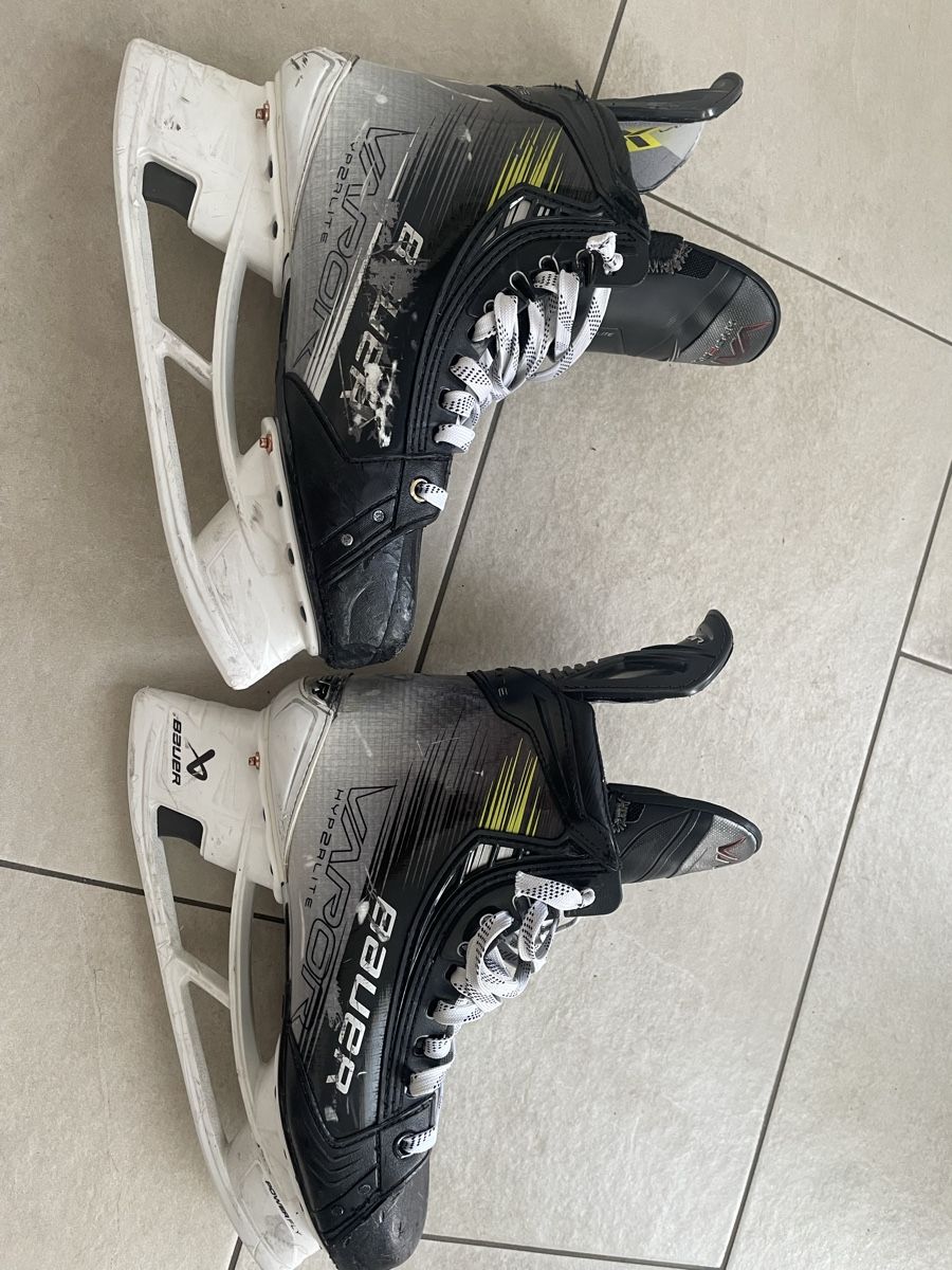 Bauer Schlittschuhe: Bauer Hyperlite 2 7.5 Fit 3 – Gebraucht aus Beringen von L.1995