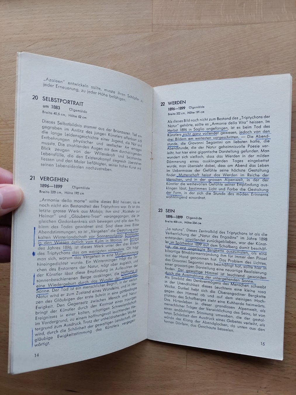 Documents: Alter Prospekt St. Moritz Giovanni Segantini 1949 – D'occasion à Obfelden par Foto_Bild_Kunst_Buch 4