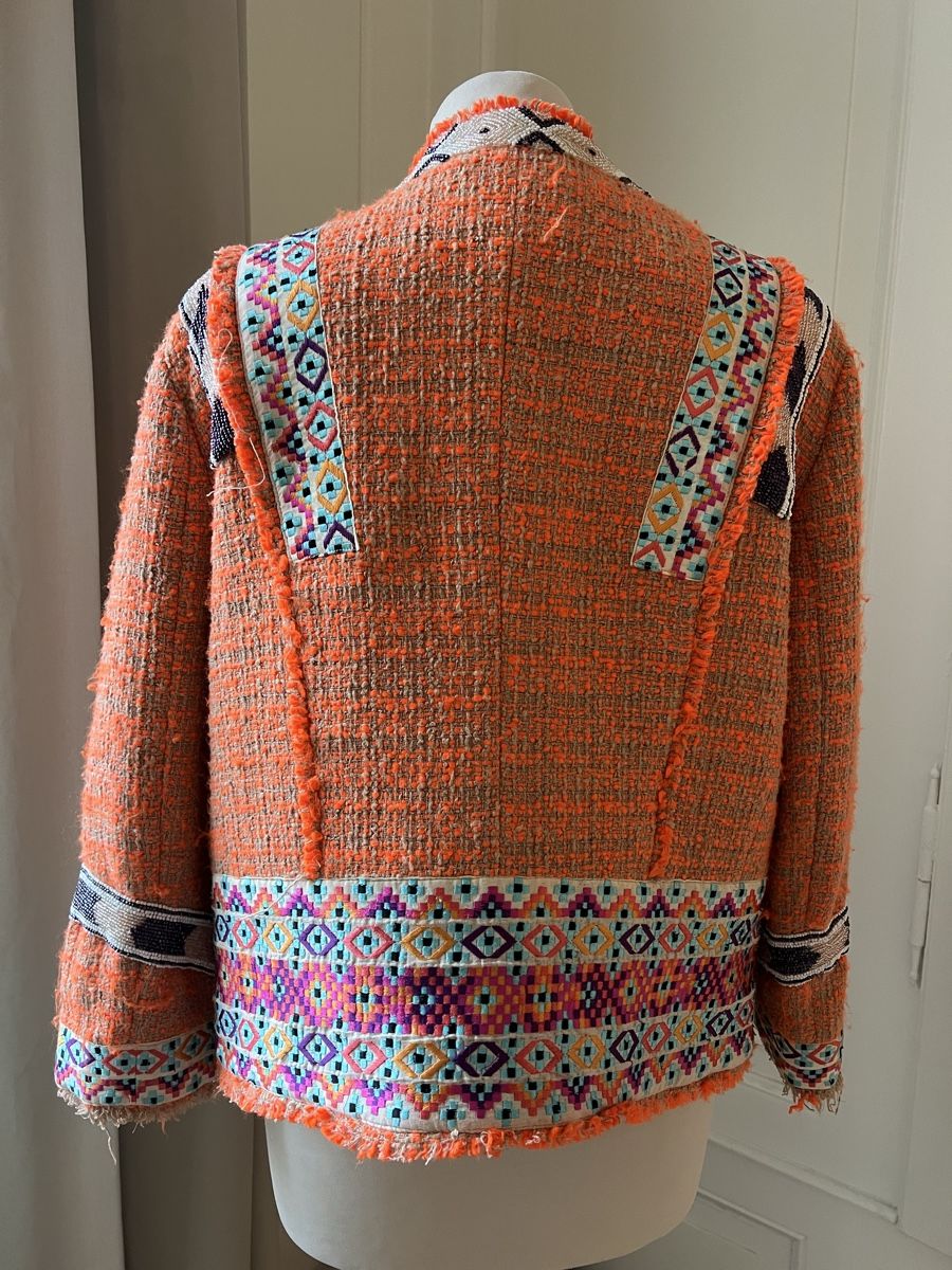 Giacche: MSGM Milano, Orange Jacke, Blazer Gr. 38, boho – Usato da Zürich venduto da angielmora 2