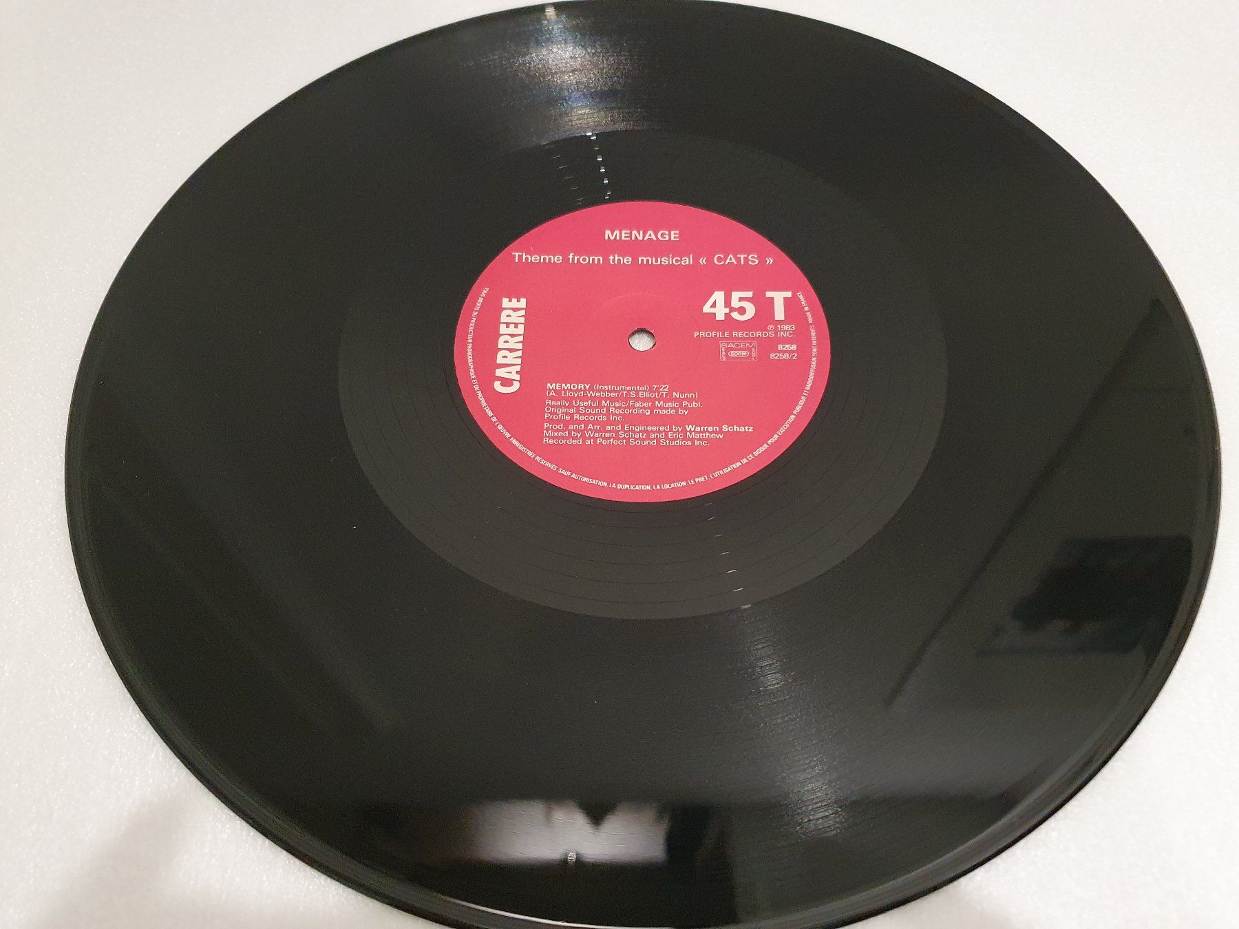 Dischi in vinile: Menage – Memory (Maxi, Disco, Electronic) – Usato da Uster venduto da Vinyl-Leidenschaft 5