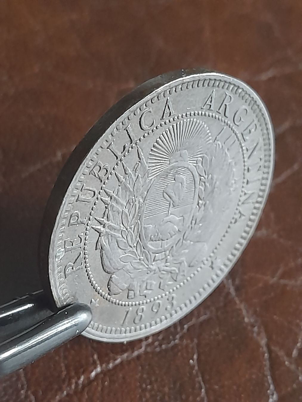 Alle Münzen: 2 Centavos 1893 Argentinien  – Gebraucht aus Basel von Basel_20 1