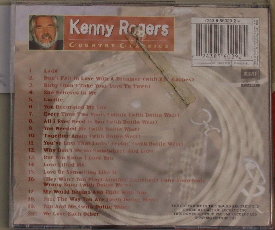 CD: Kenny Rogers – Country Classics – Usato da Luzern venduto da CONTENTI 2