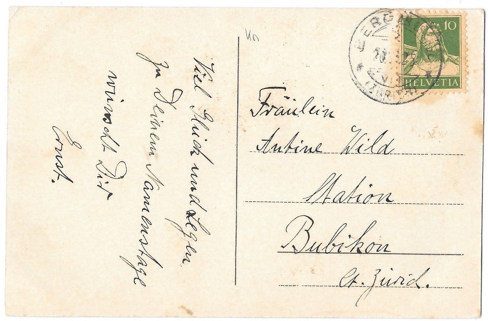 Cartoline postali: Berg am Irchel Gesamtansicht – Usato da Olten venduto da clotaldi 1