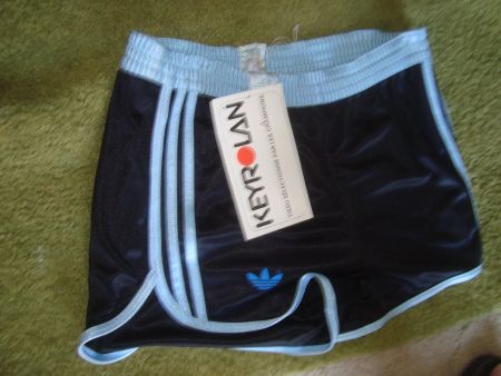 vintage 80iger year adidas Shorts Satin Keyrolan s.85 France