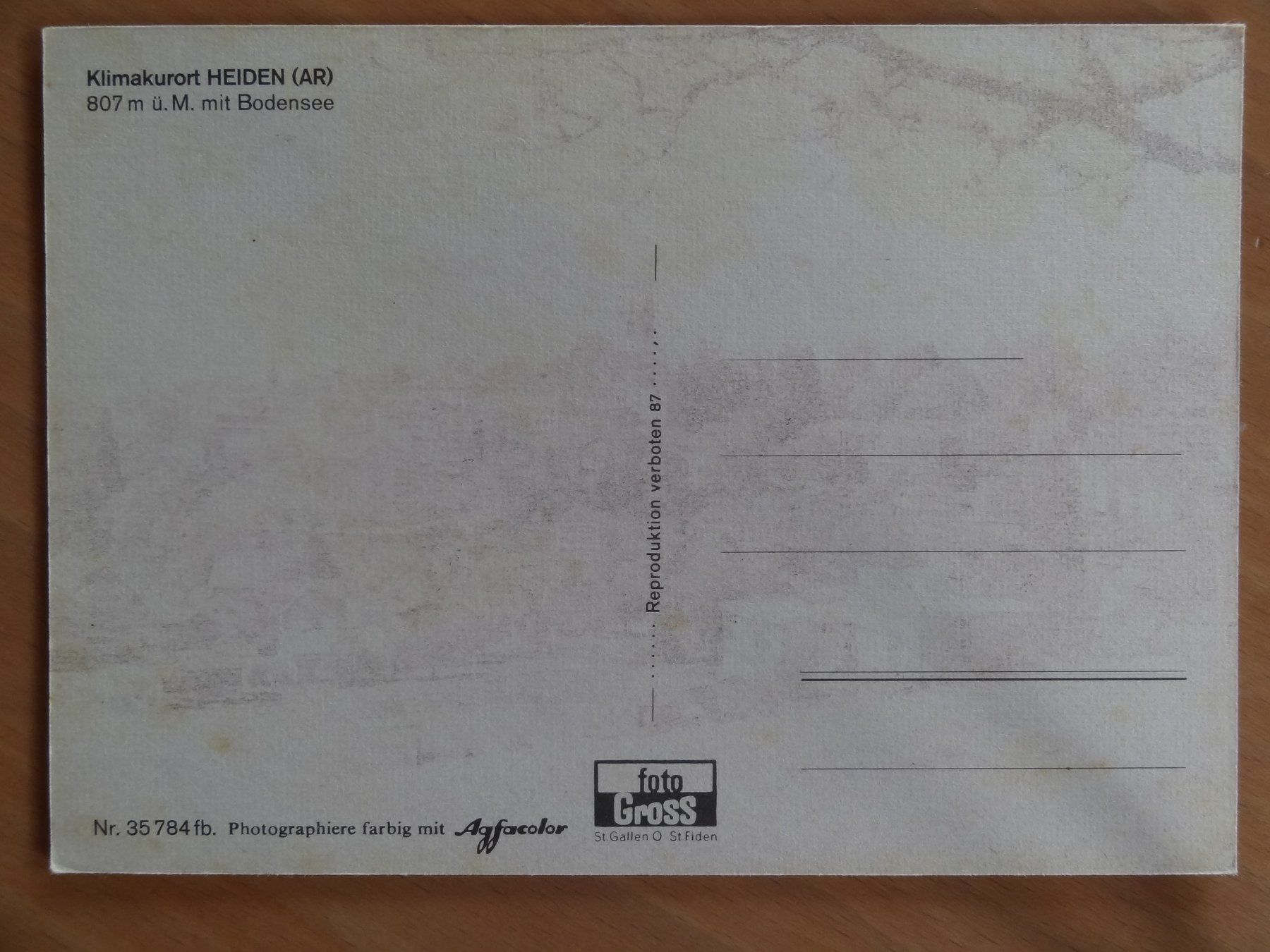 Cartoline postali: Heiden - Klimakurort - AR – Usato da St Léonard venduto da Riglin 1