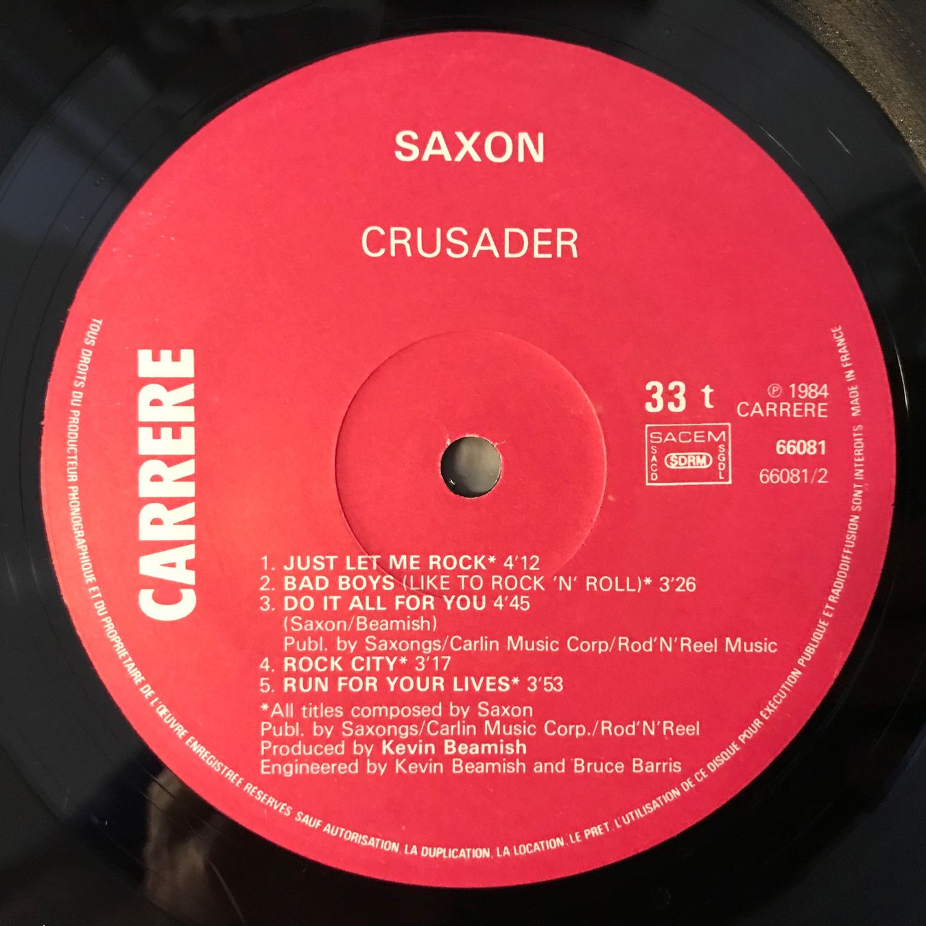 Dischi in vinile: Saxon - Crusader – Usato da Aesch BL venduto da BlueMusicRecords 4