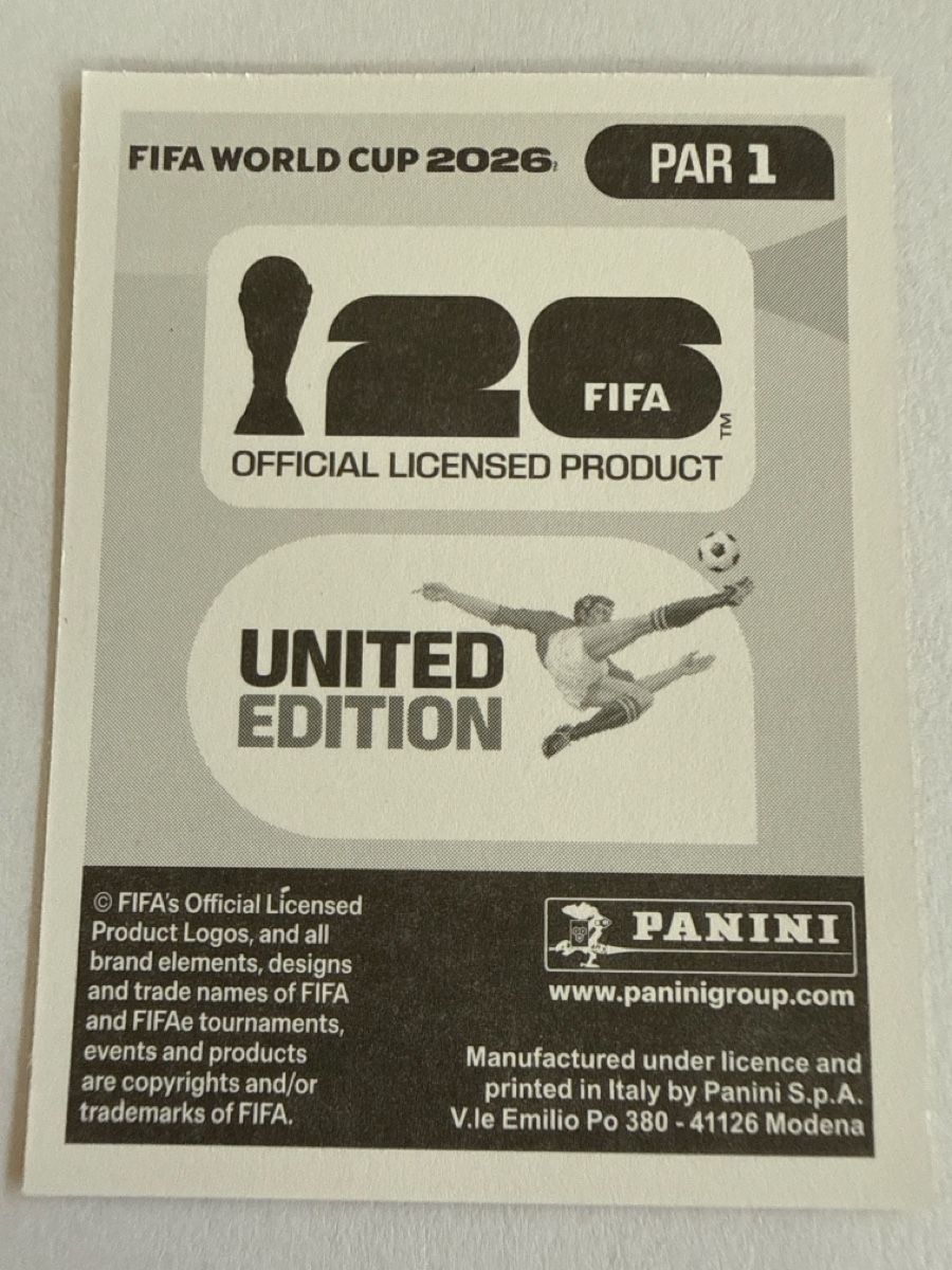 Panini Carte collezionabili: FIFA WM 2026 PAR 1 – Nuovo (secondo la descrizione) da Stäfa venduto da eko_lkv8 1
