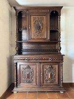 Buffet massif à 2 corps, Henri II, style néo-Renaissance