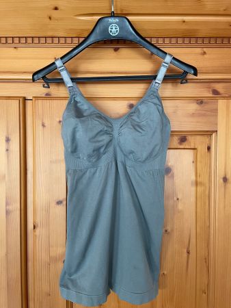STILL- SHIRT / BH -SHIRT / -UNTERHEMD / - TOP - GRAU - NEU