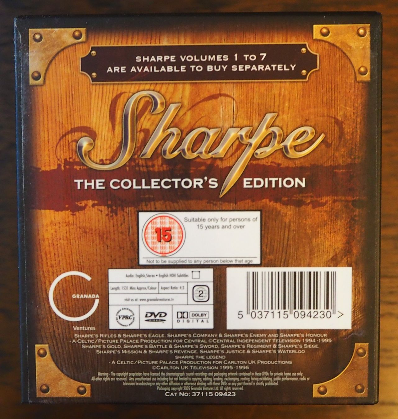 Sharpe / 15 Folgen / Sean Bean / UK-und NL-Import / englisch (Gebraucht ...