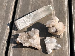 Lot Bergkristalle Mineralien Naturstein Kristall