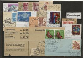 Schweiz kl Sammlung Kurortstempel Ausschnitte